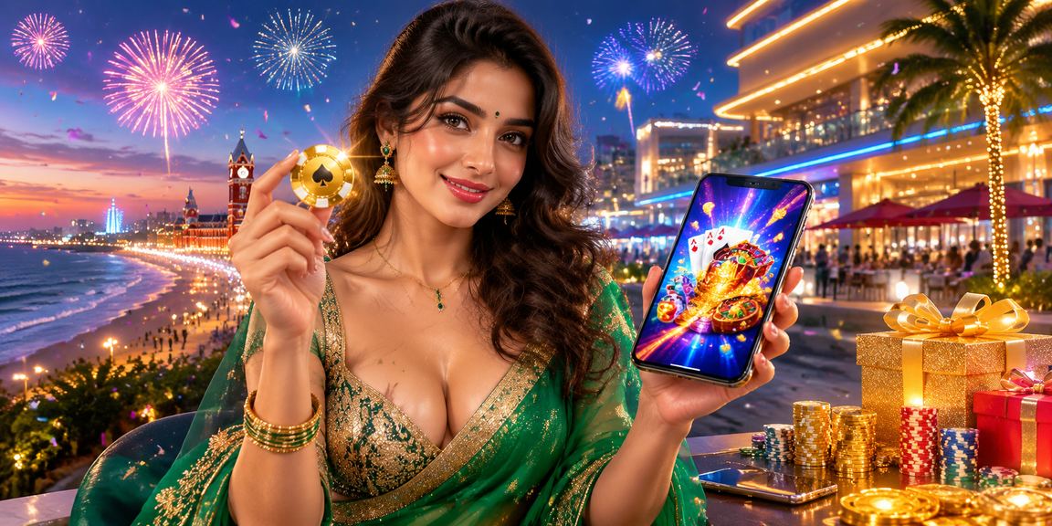 Young woman using Aviator betting app on mobile in Chennai city