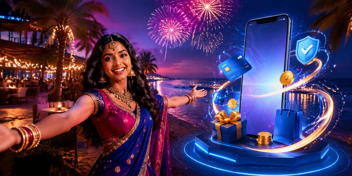 Goa beach mobile payment using phone wallet apps